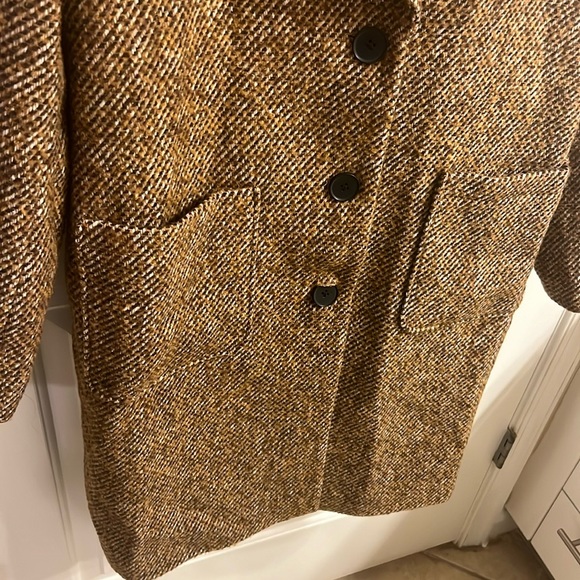 Tribal Duster Coat - Mocha - XL - Wool Blend - Picture 10 of 16